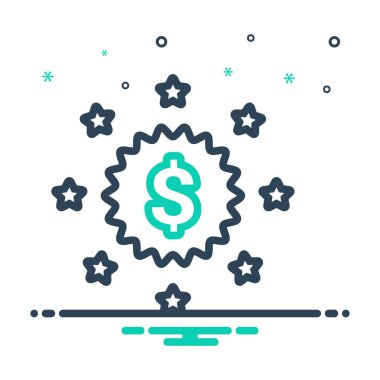 İndirim için mix renk simgesi 