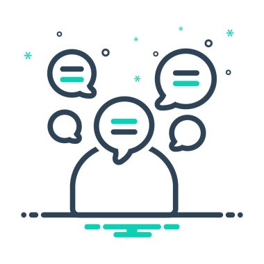  Mix renk simgesi Talkative için