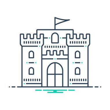  Mix renk simgesi Castle için