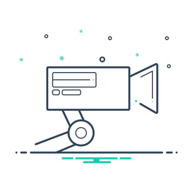  Mix renk simgesi Cctv kamera için  