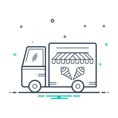  Mix renk simgesi dondurma Van için