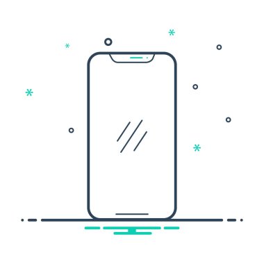  Cep telefonu için mix renk simgesi 