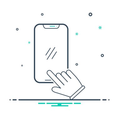  Mix renk simge arama çağrısı 