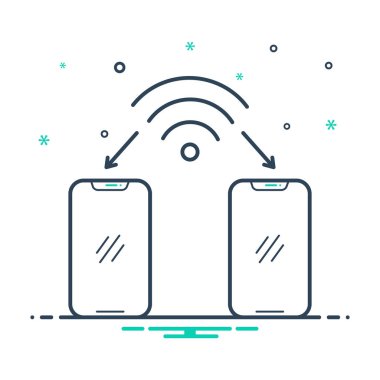  Wifi bağlantısı Mix renk simgesi 