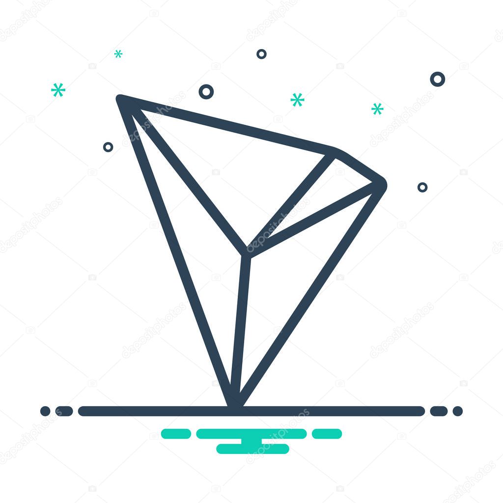  Mix color icon for Tron coin 