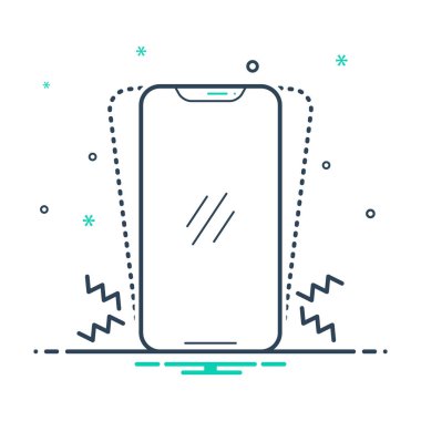  Mix renk simgesi için titreşim 