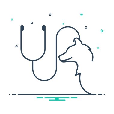  Mix renk simgesi veteriner için