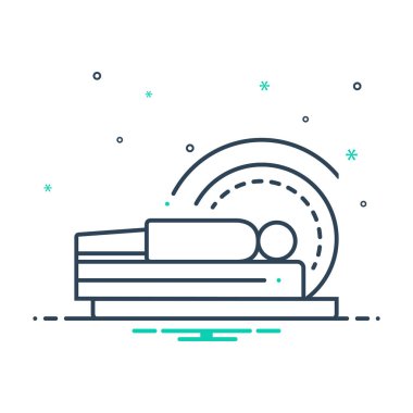  Mix renk simge bilgisayar tomogrophy için