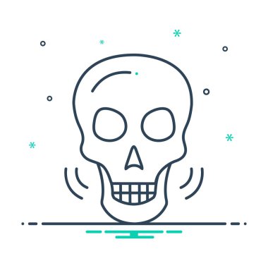  İskelet için mix renk simgesi