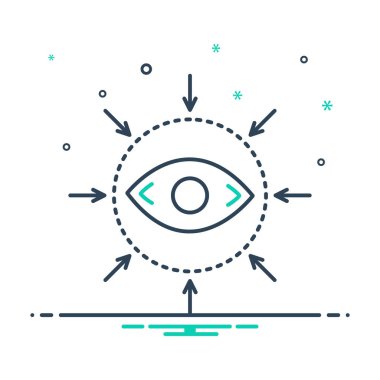 Mix renk simgesi göz bakım hizmetleri için