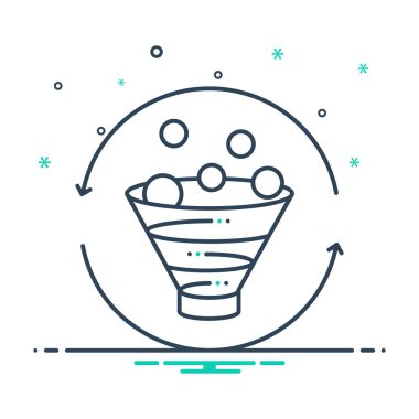 Mix renk simgesi için dönüşüm pazarlama