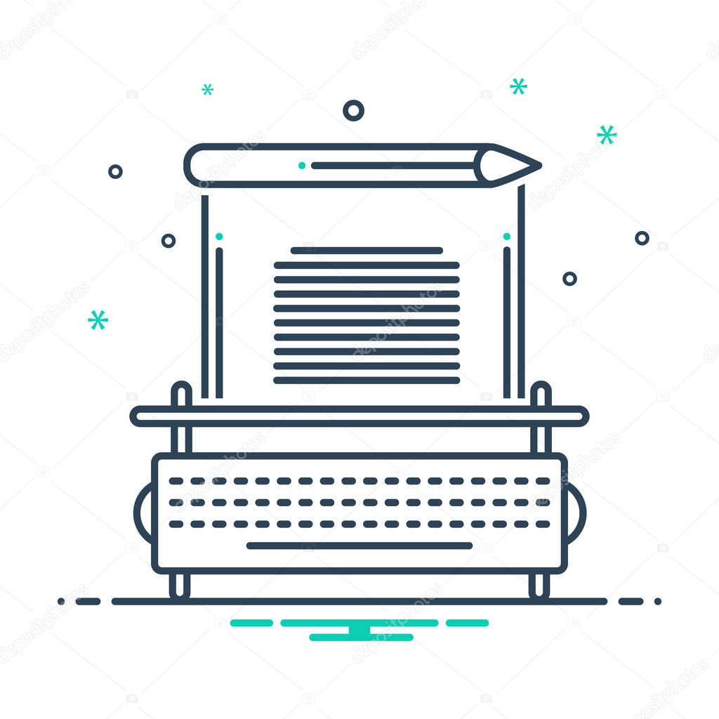 Mix color icon for Copywriting