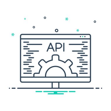 API veri için mix renk simgesi