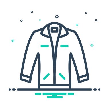 Ceket kaplama için mix renk simgesi