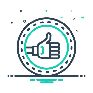 Olumlu Tamam için mix renk simgesi 