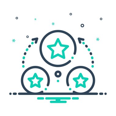 Renk simge karıştırmak için uyum uygun