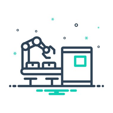 Makine alet için mix renk simgesi