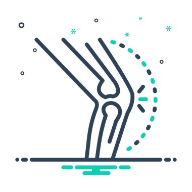 Artrit romatizma için mix renk simgesi 