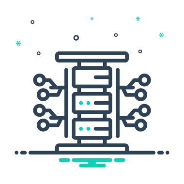 Depolama stok için mix renk simgesi 