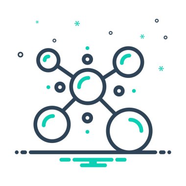 Biyofizik fizikçi için mix renk simgesi