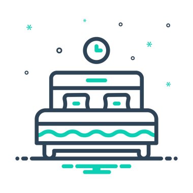 Mix renk simge yatak karyola için