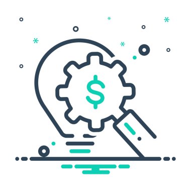 İş comarketing için renk simge karıştırmak