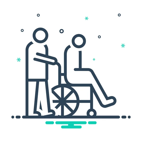 Bakıcılar bekçi için mix renk simgesi