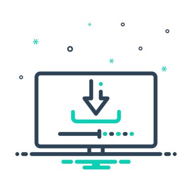 İndirilebilir app için mix renk simgesi