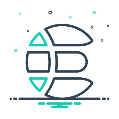 Elasticsearch logo için mix renk simgesi