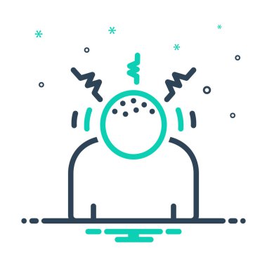 Epileptik felç için mix renk simgesi