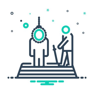 Ölüm yürütmek için Mix renk simgesi