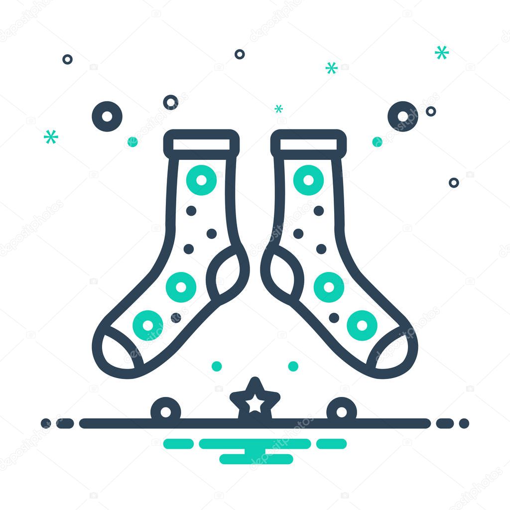  Mix color Icon for fuzziness socks