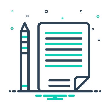  Komut dosyası kelime için mix renk simgesi