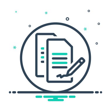  Mix renk simge sözleşme anlaşması için