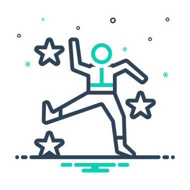  Dans parti için mix renk simgesi