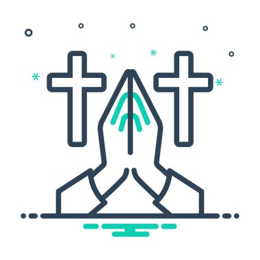  Çağırma selamlama için mix renk simgesi