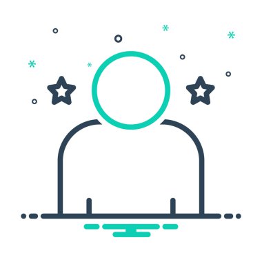  Tek tek kişi için mix renk simgesi