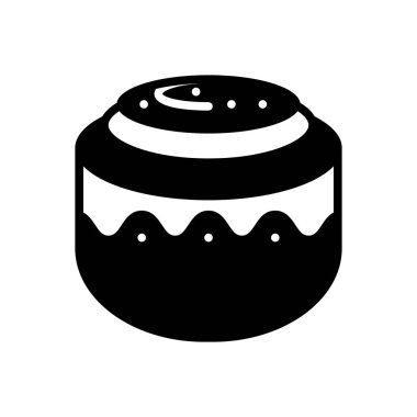 rulo tarçın katı siyah simgesi katı siyah simgesi  