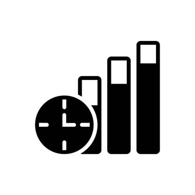 Büyüme için katı siyah simgesi 