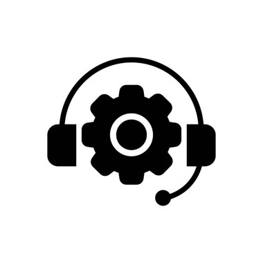 Danışmanlık için katı siyah simgesi 