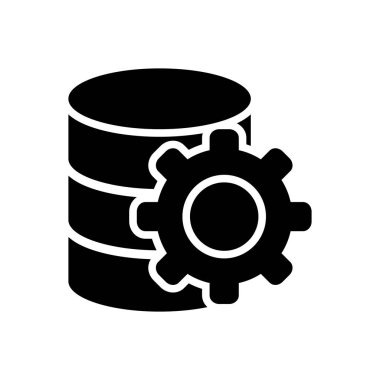 Veri ayarı için katı siyah simgesi