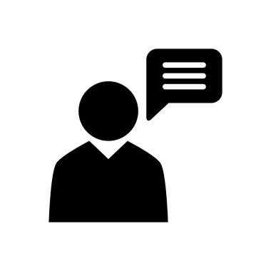 Duyurular basın için katı siyah simgesi