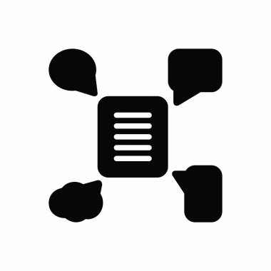 Forum katı siyah simgesi