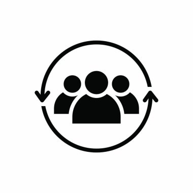 Takım için katı siyah simgesi