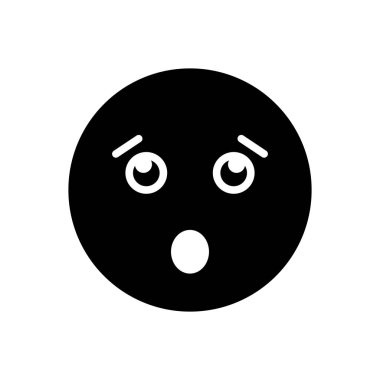 Surprised katı siyah simgesi