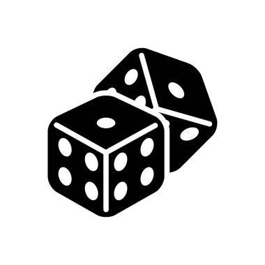 Zar katı siyah simgesi