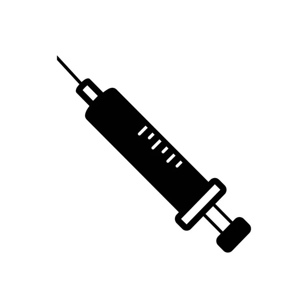 Icône Noire Solide Pour Injection — Image vectorielle