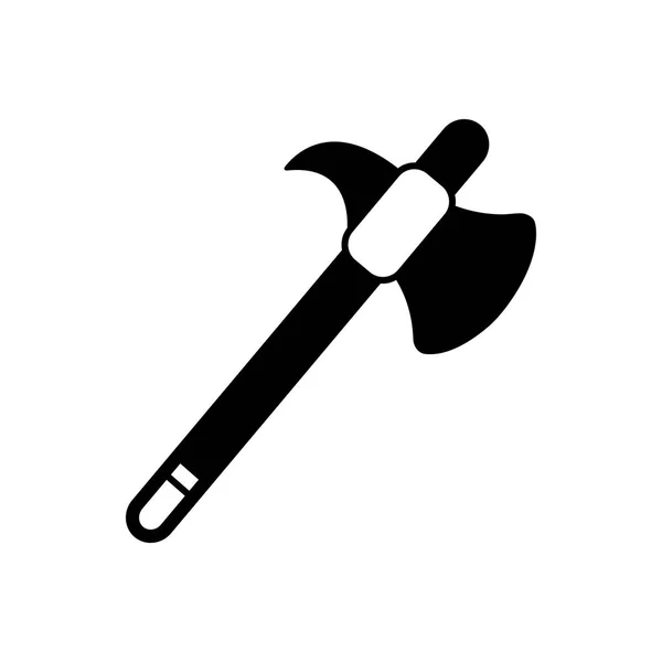 Icono Negro Sólido Para Axe — Vector de stock