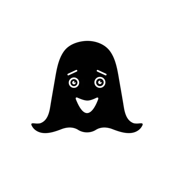 Icono Negro Sólido Para Ghost — Vector de stock