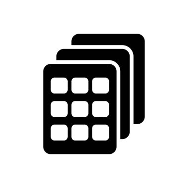 Koleksiyon için katı siyah simgesi 